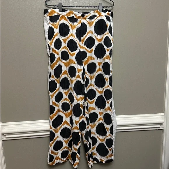 Anthropologie Maeve Wellesley geometric print pants Sz 14 - Picture 2 of 9